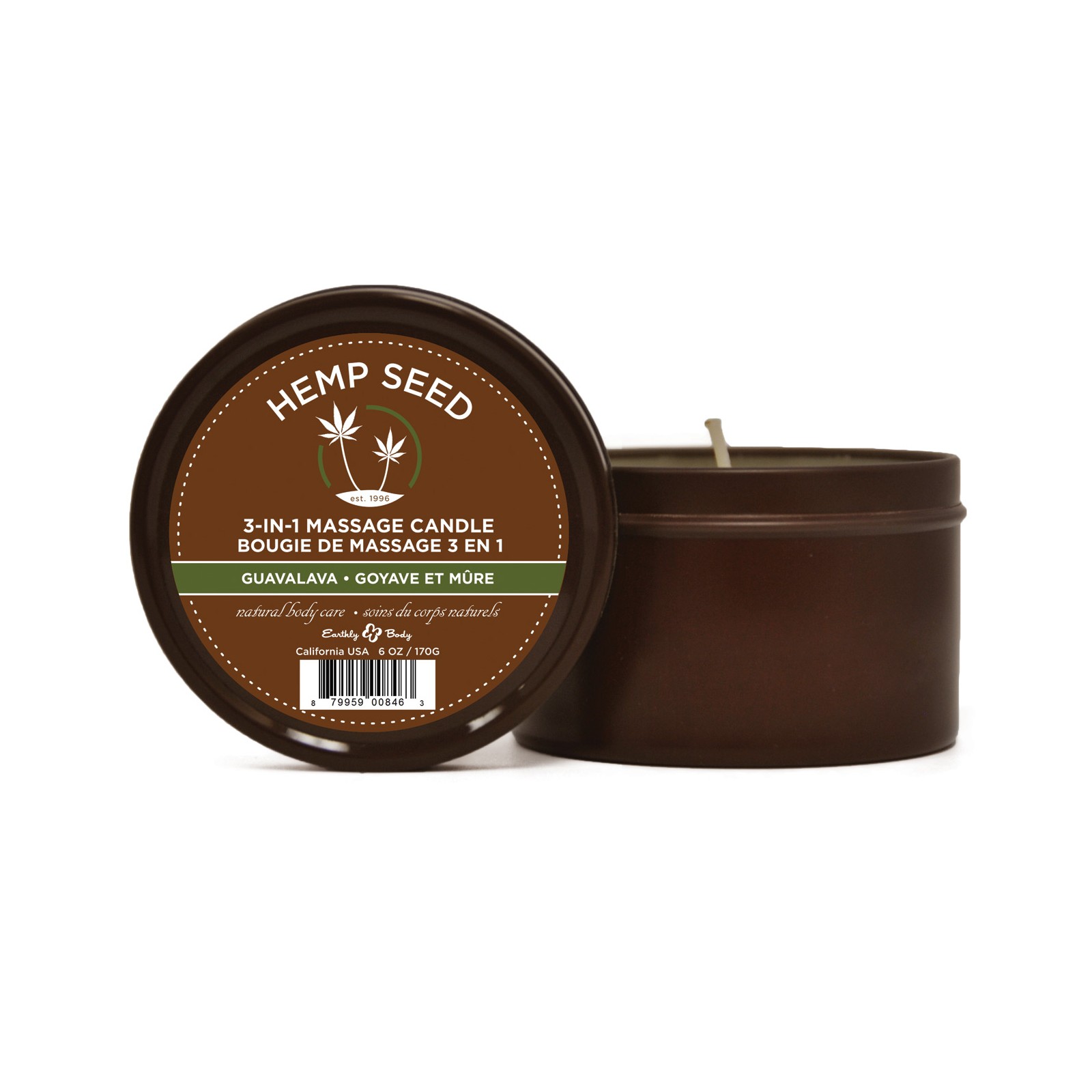 Suntouched Hemp Candle for Relaxing Massage and Moisturization