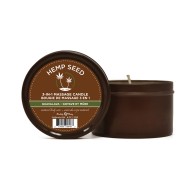 Suntouched Hemp Candle for Relaxing Massage and Moisturization