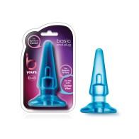 Blush B Yours Basic Anal Plug Blue - Beginner Friendly