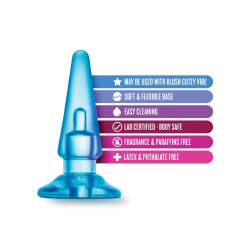 Blush B Yours Basic Anal Plug Blue - Beginner Friendly