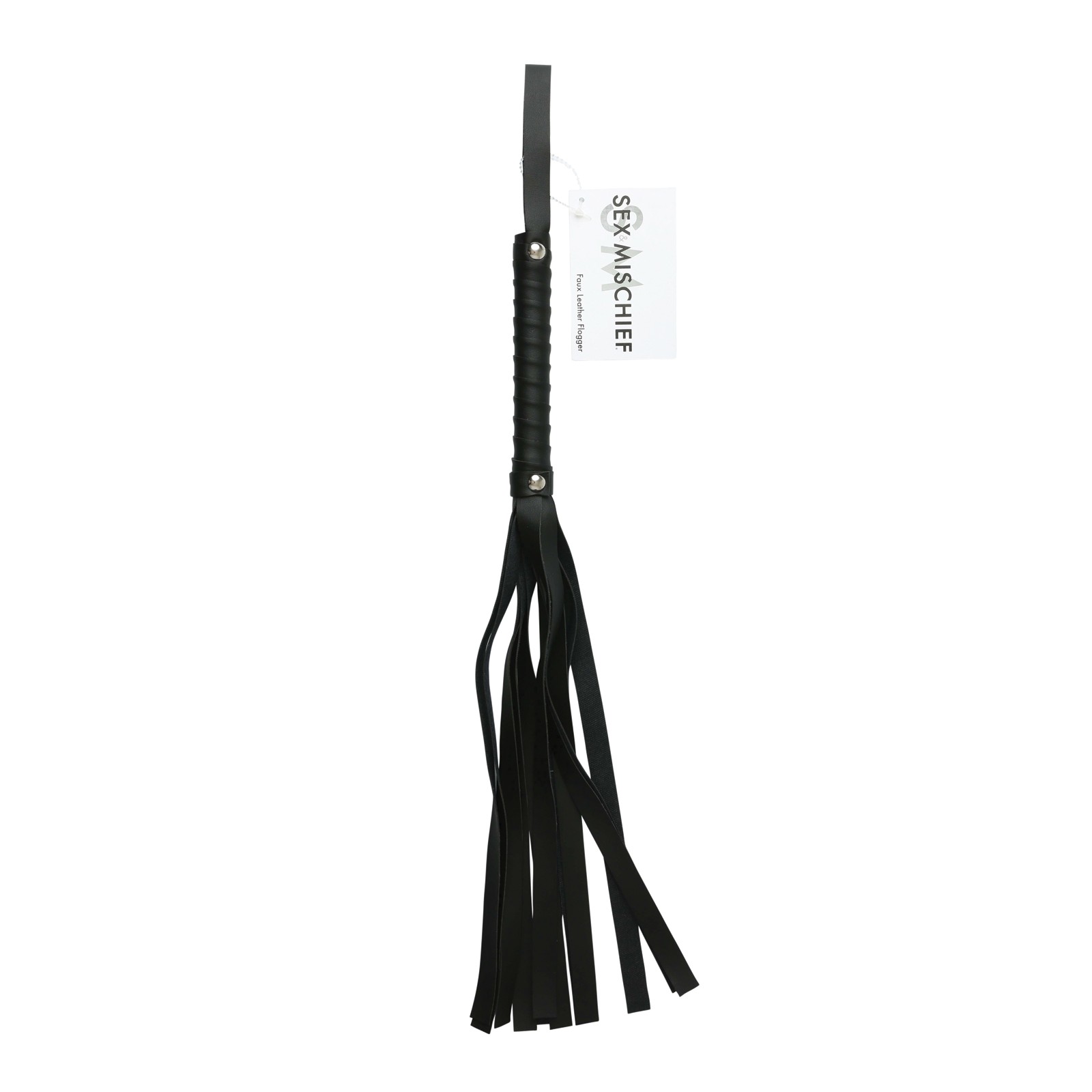 Sex & Mischief Faux Leather Flogger Black