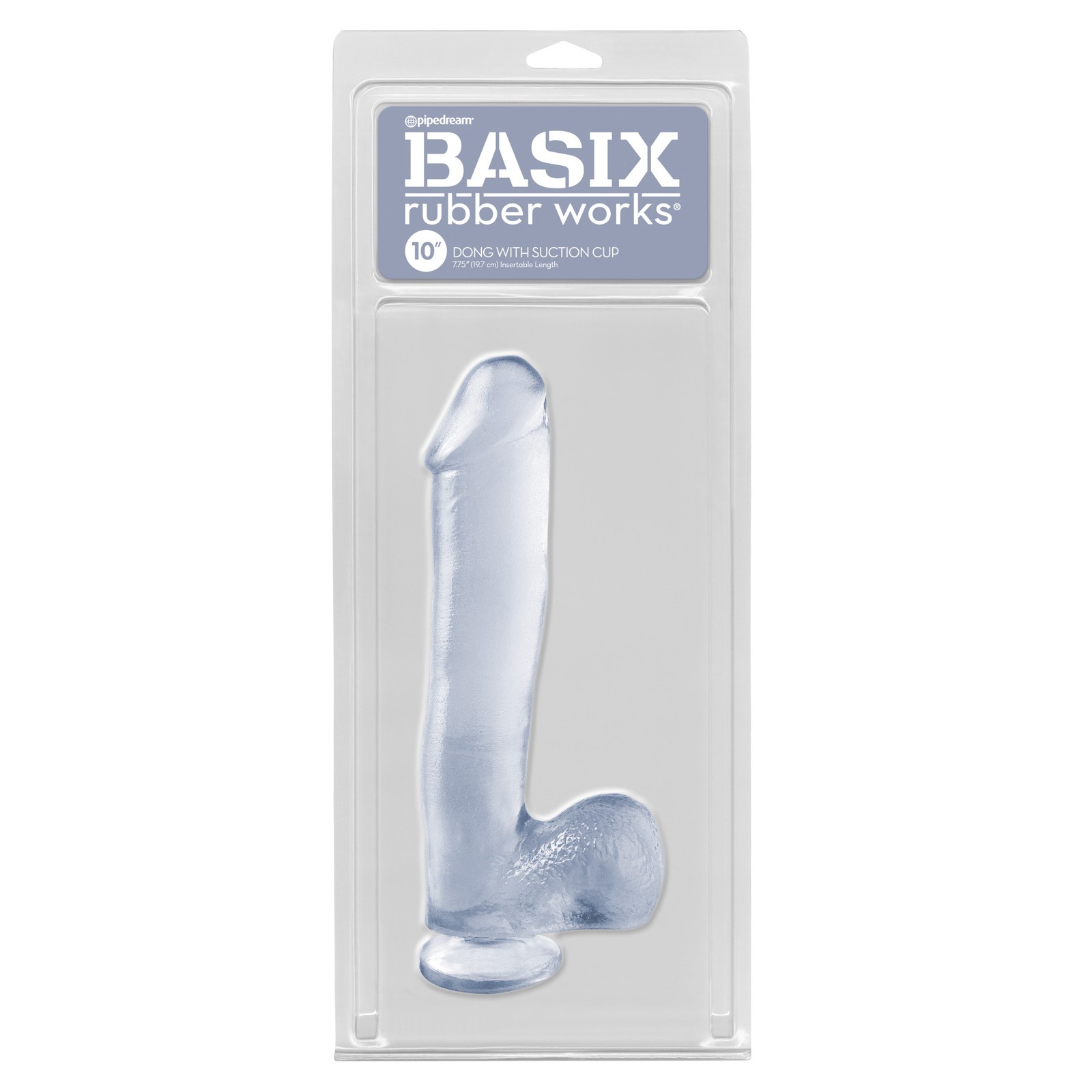 Basix Rubber Works 10 Inch Dong Clear