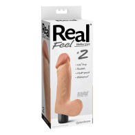 Real Feel No.2 Long 7.5" Vibe Waterproof Multi-speed Flesh - Ultimate Realism