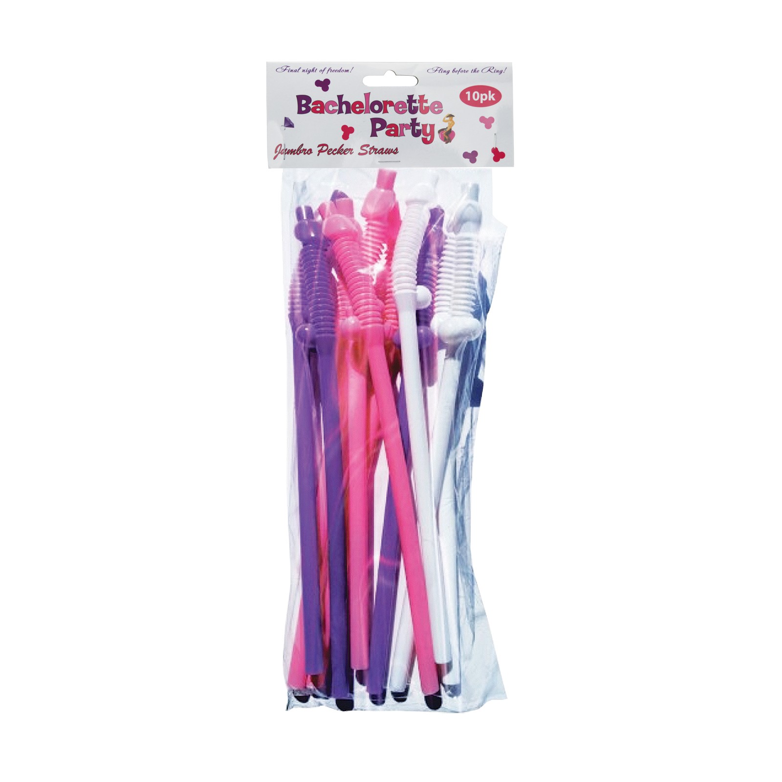 Bachelorette Party Flexy Straws - Fun and Vibrant