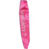 Bachelorette Sash with Crystals in Hot Pink