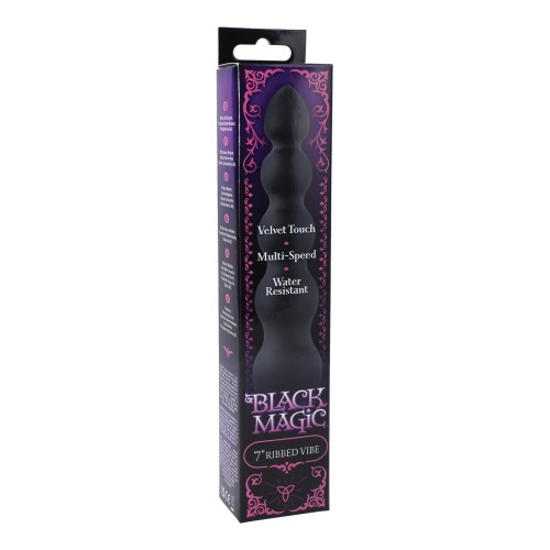 Vibrador Ribbed Black Magic 7 pulgadas