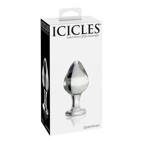 Varita de Cristal Soplado a Mano Icicles No. 25 para Placer de Lujo