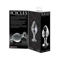 Varita de Cristal Soplado a Mano Icicles No. 25 para Placer de Lujo