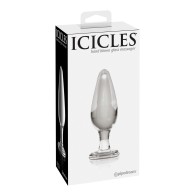 Icicles No. 26 Hand Blown Glass Massager - Clear