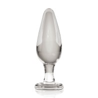 Icicles No. 26 Hand Blown Glass Massager - Clear