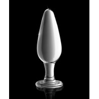 Icicles No. 26 Hand Blown Glass Massager - Clear