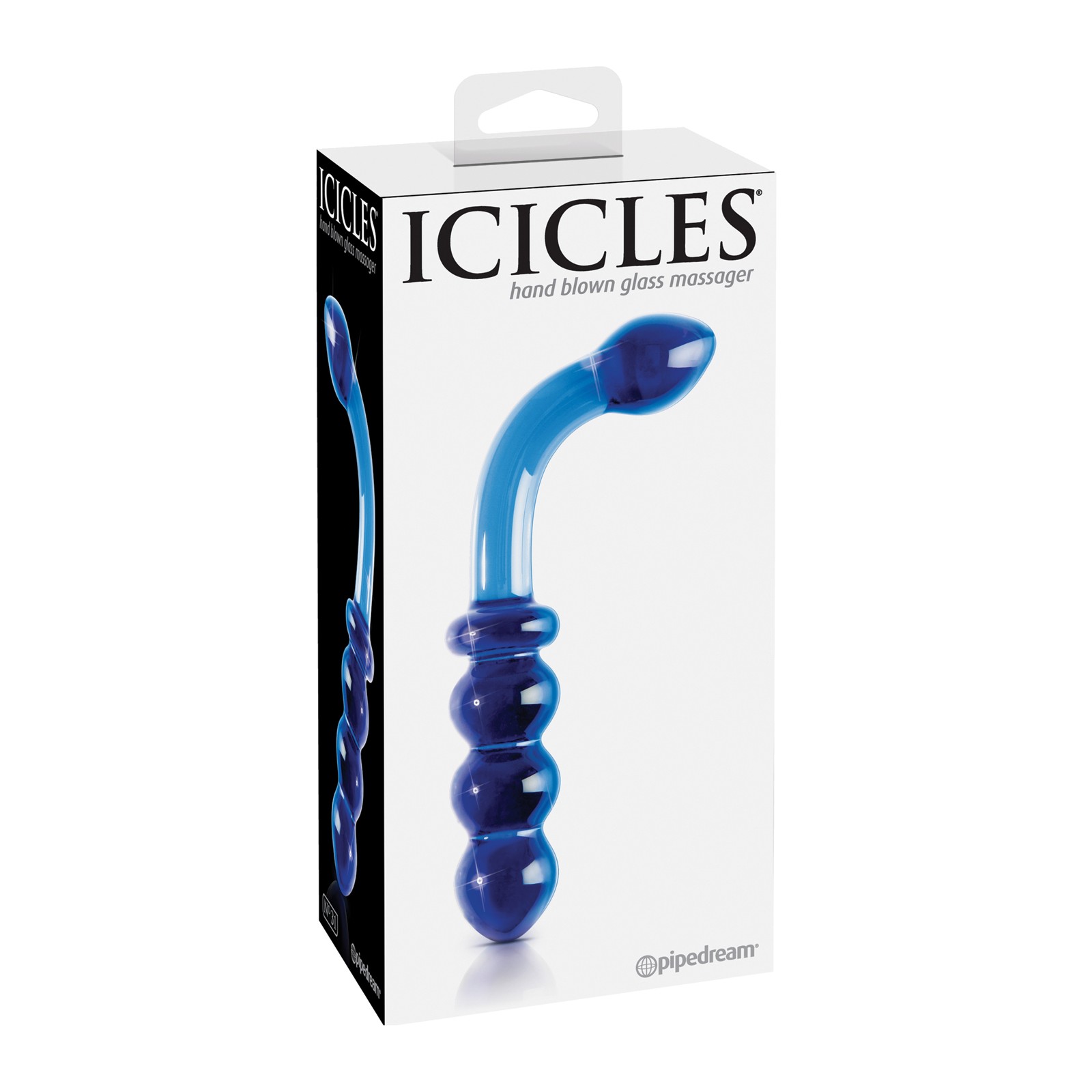 Icicles No. 31 Hand Blown Glass Blue G Spot