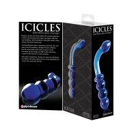 Icicles No. 31 Hand Blown Glass Blue G Spot