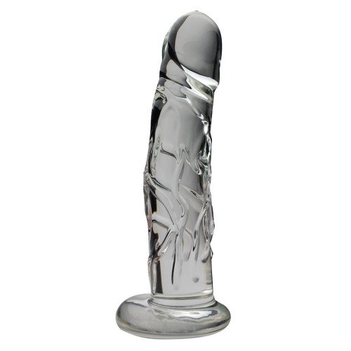 Dildo de Vidrio Realista Spartacus Blown Mediano Claro