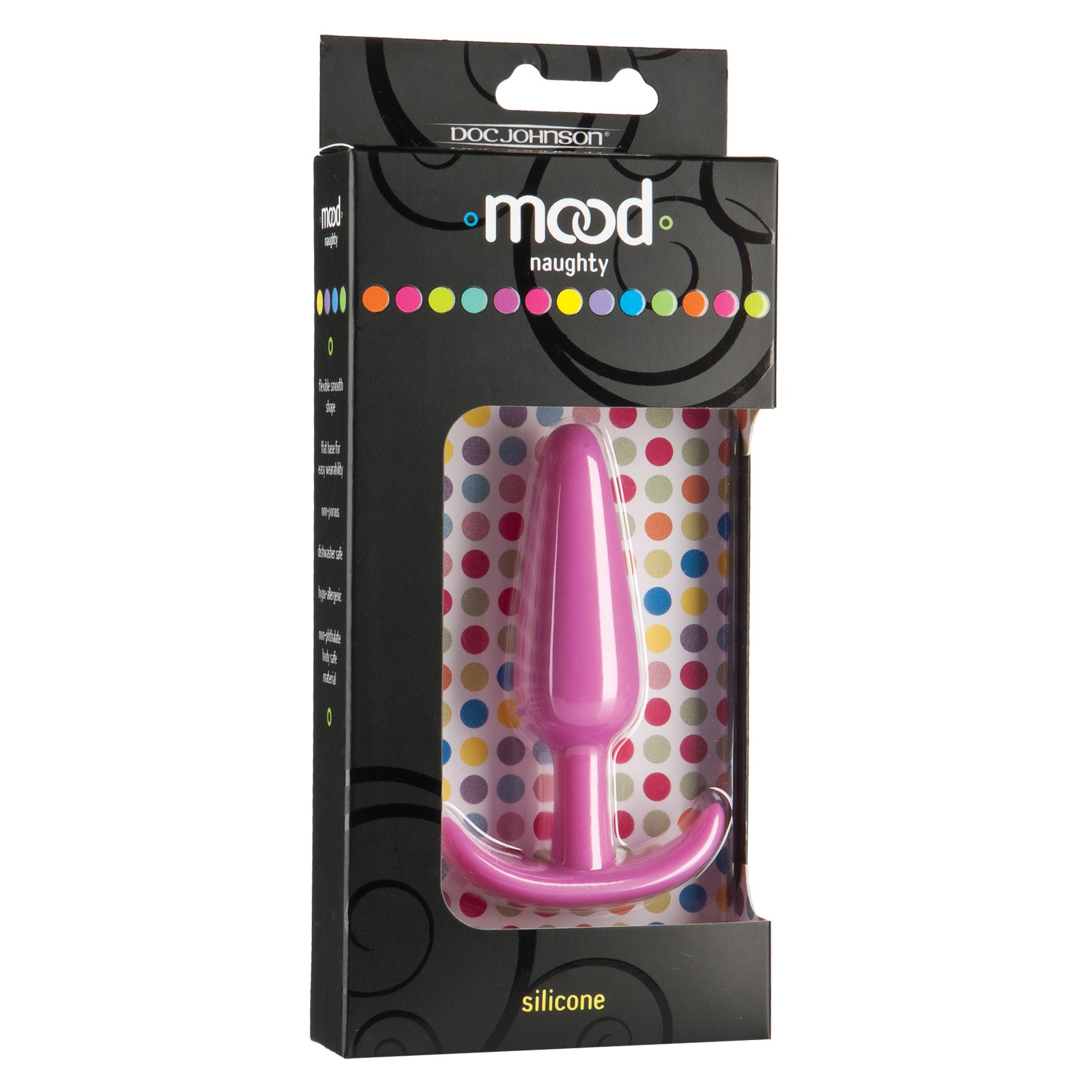 Mood Naughty Medium Silicone Butt Plug - Pink