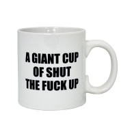 Taza Actitud Gigante Cállate 22oz