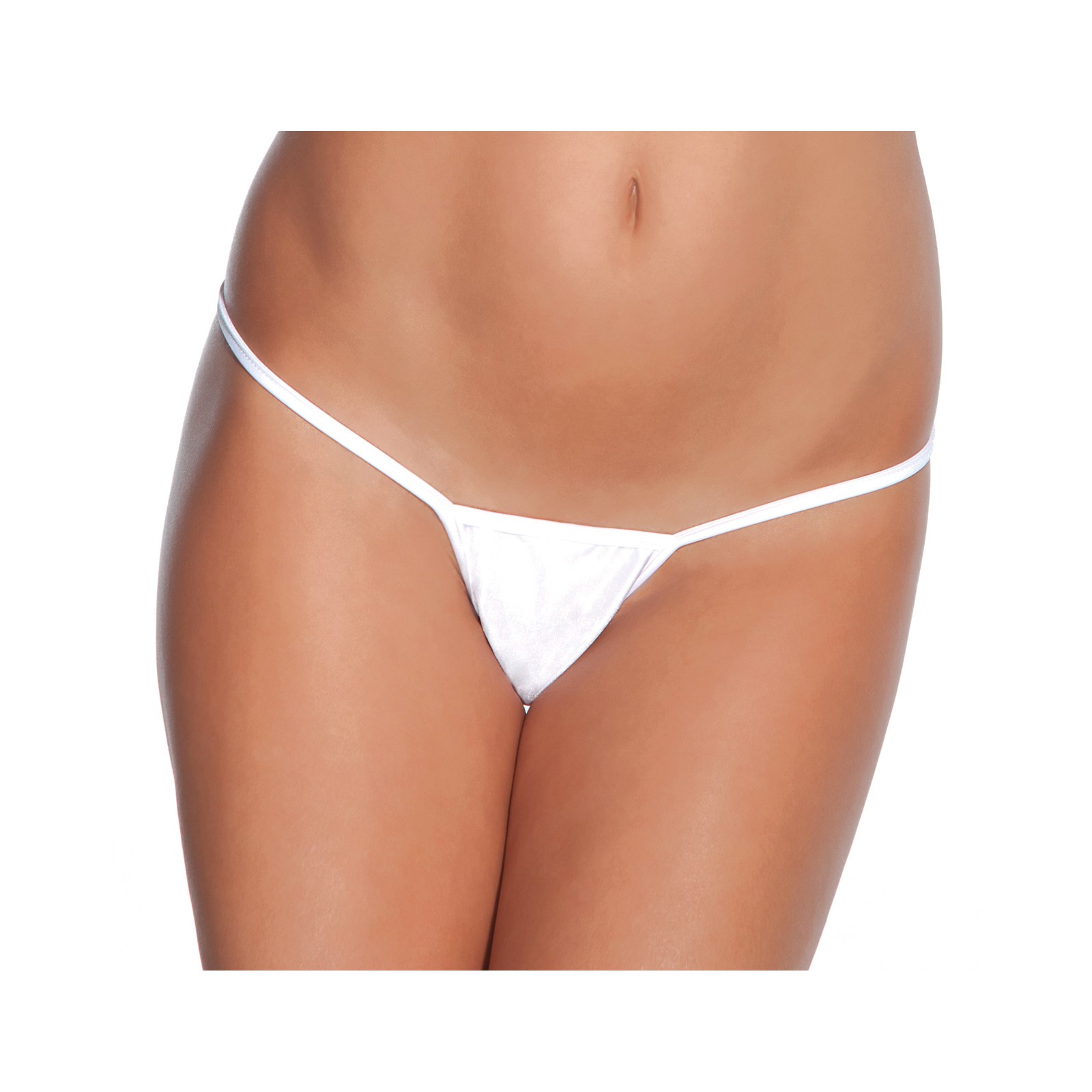 Low Rise Lycra G-String in White for Ultimate Comfort