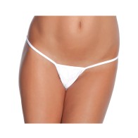 Low Rise Lycra G-String in White for Ultimate Comfort