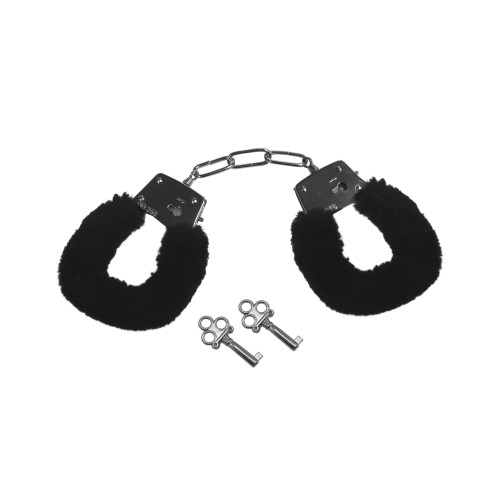 Sex & Mischief Furry Handcuffs Black