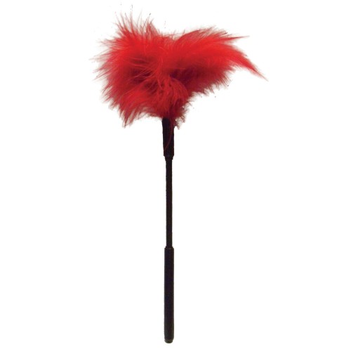 Plumero de Plumas Rojas para Juego Sensual