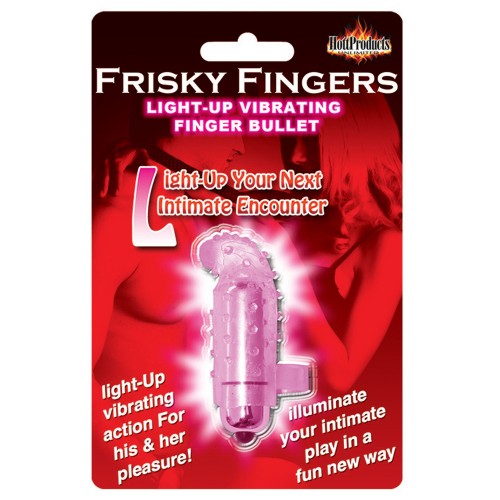 Frisky Finger Light Up Vibrating Finger Bullet Magenta