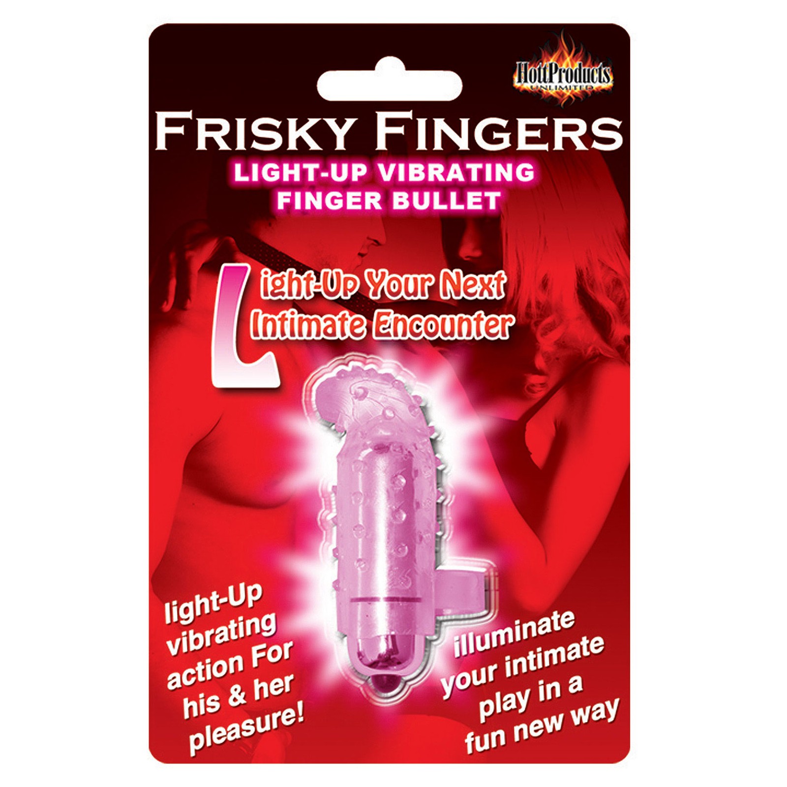 Frisky Finger Light Up Vibrating Finger Bullet Magenta