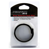 Perfect Fit Neoprene Snap Cock Ring Black