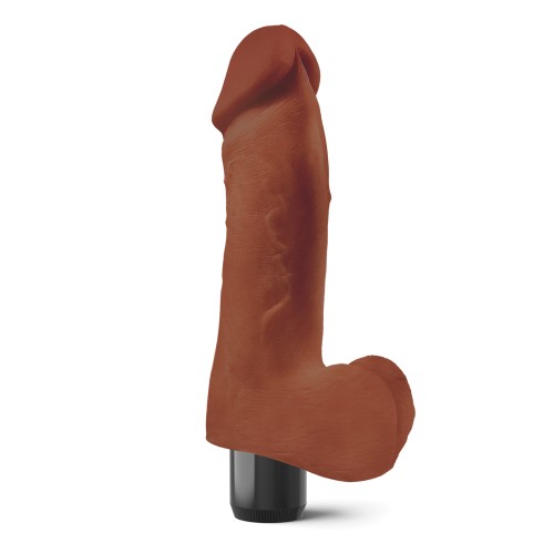 Vibrador Real Feel No.2 Largo de 8 Pulgadas - Impermeable - Marrón