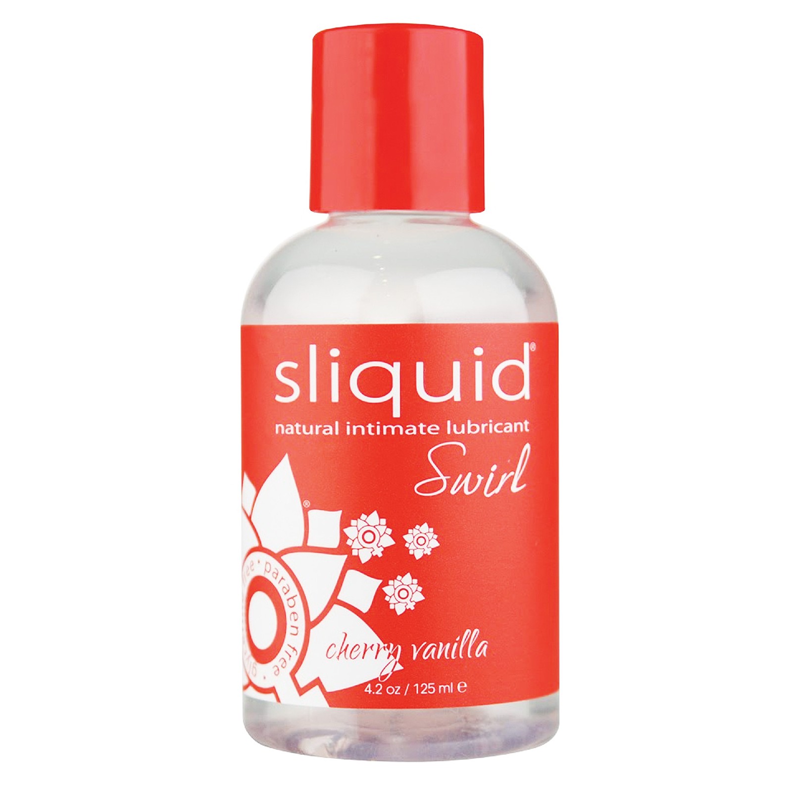 Lubricante Sliquid Naturals Swirl - 4.2 oz Cereza Vainilla