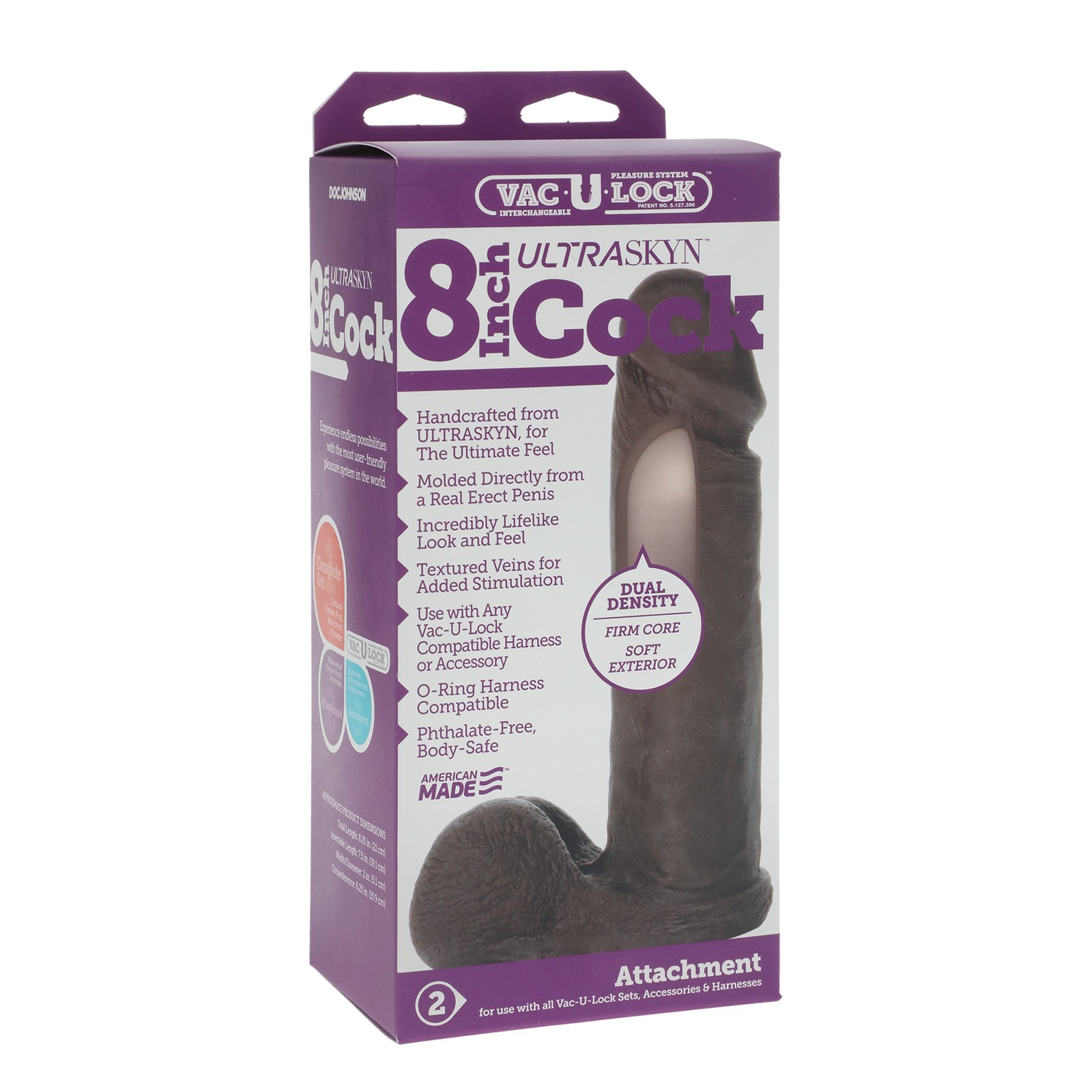 Vac-U-Lock Ultraskyn 8 Inch Cock Attachment