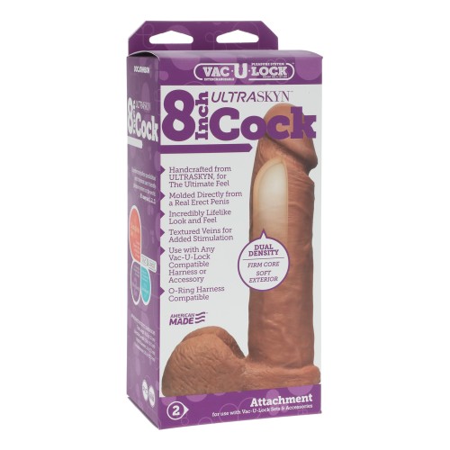 Vac-U-Lock Realistic Brown Cock for Ultimate Pleasure