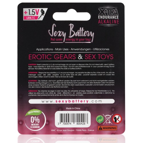 Baterías C Sexy - Caja de 10 Paquetes de Dos