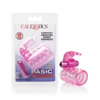 Basic Essentials Vibrating Bunny Enhancer Pink