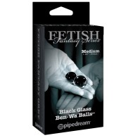 Fetish Fantasy Black Glass Ben-Wa Balls - Medium