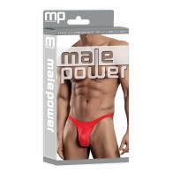 Tanga de Satén Rojo para Hombres