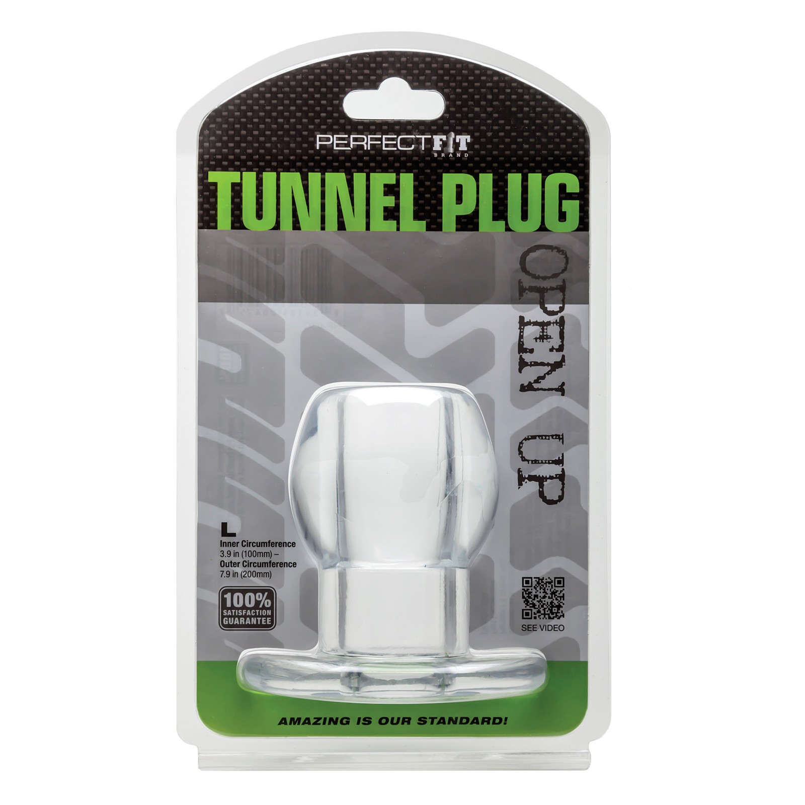 Buy Perfect Fit Tunnel Plug Large - Clear