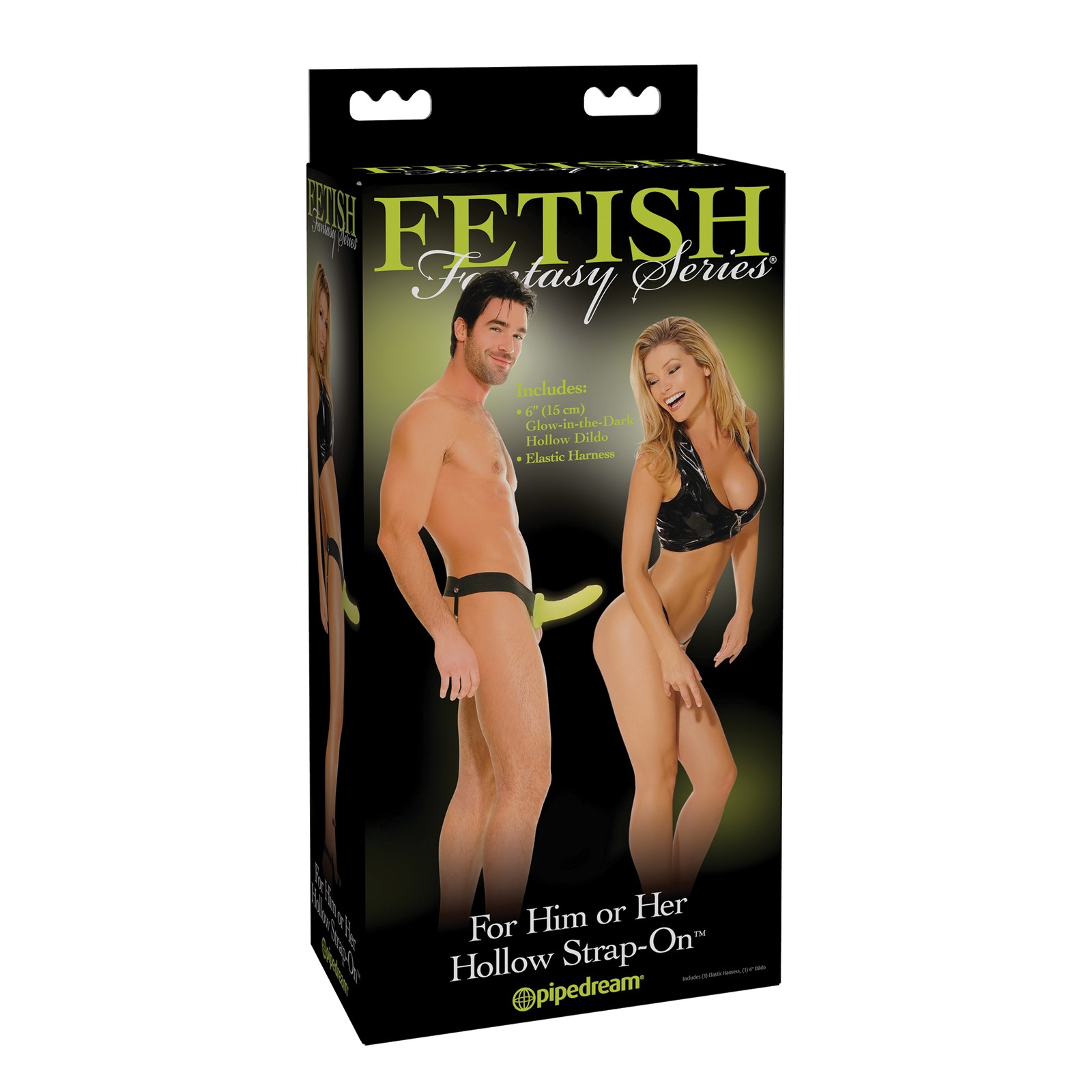 Fetish Fantasy Hollow Strap-On Glows in the Dark