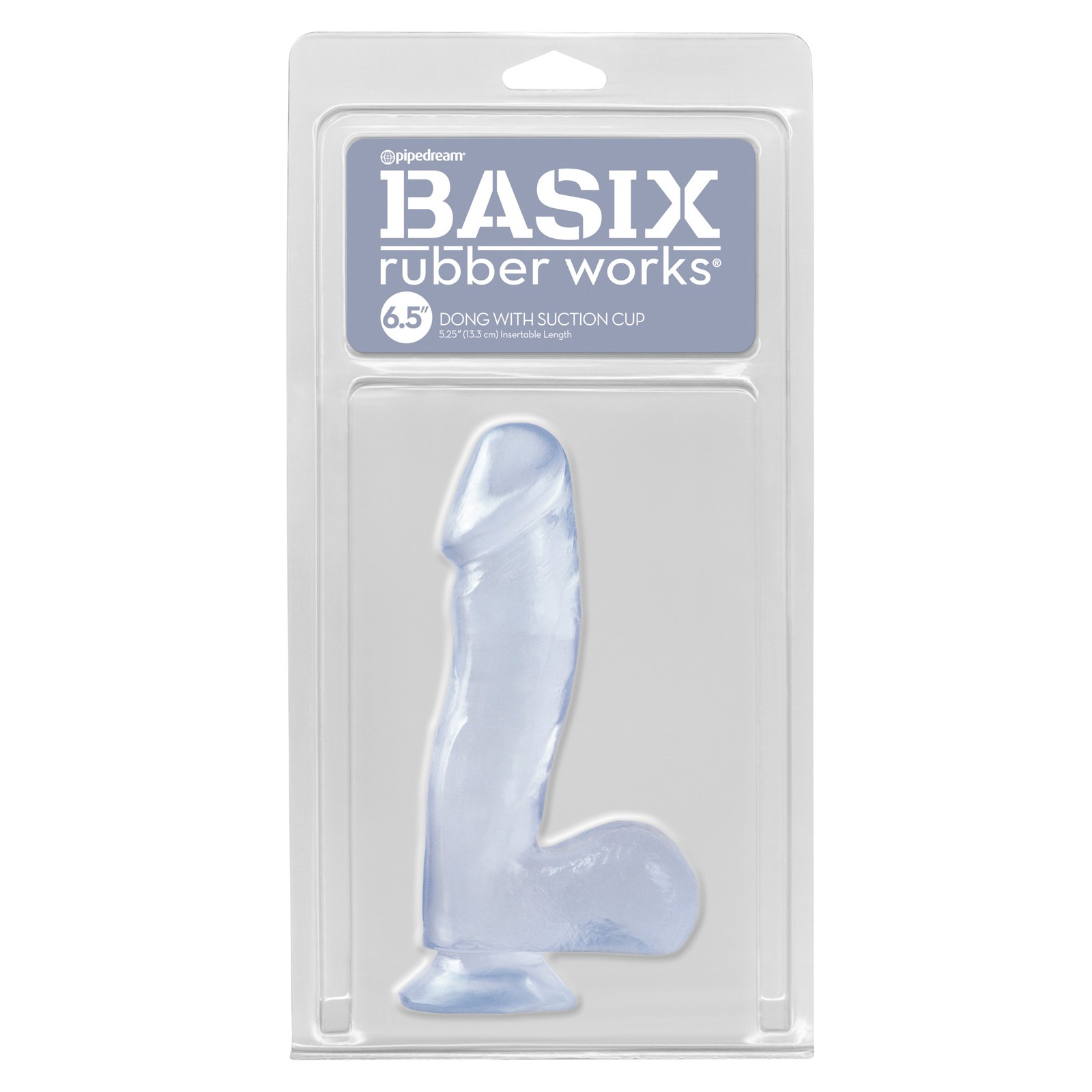 Basix 6.5 Inch Dong with Suction Cup