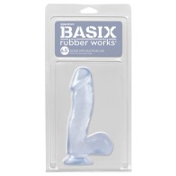 Basix 6.5 Inch Dong with Suction Cup