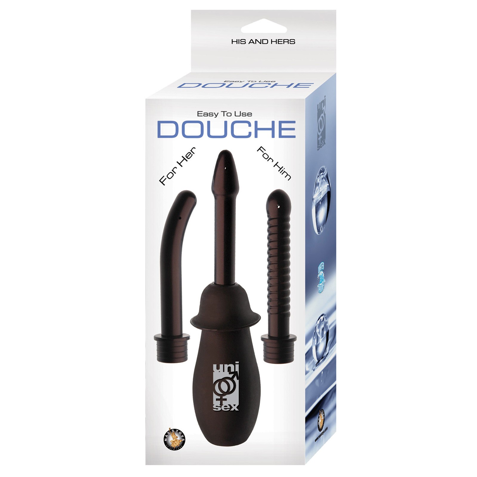 His & Hers Easy To Use Douche - Black