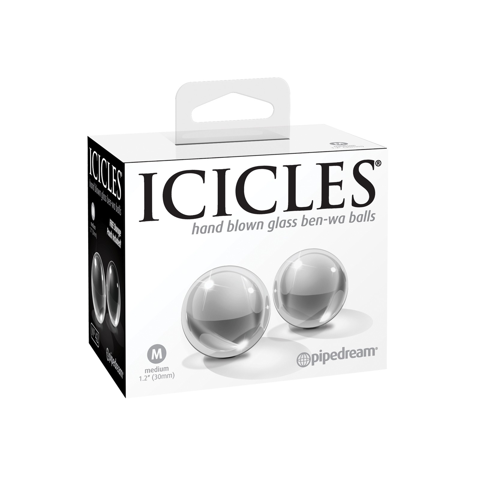 Pelotas Ben Wa de Cristal Soplado a Mano Icicles No. 42