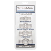 Juego de Anillos para el Pene Titanmen Clear