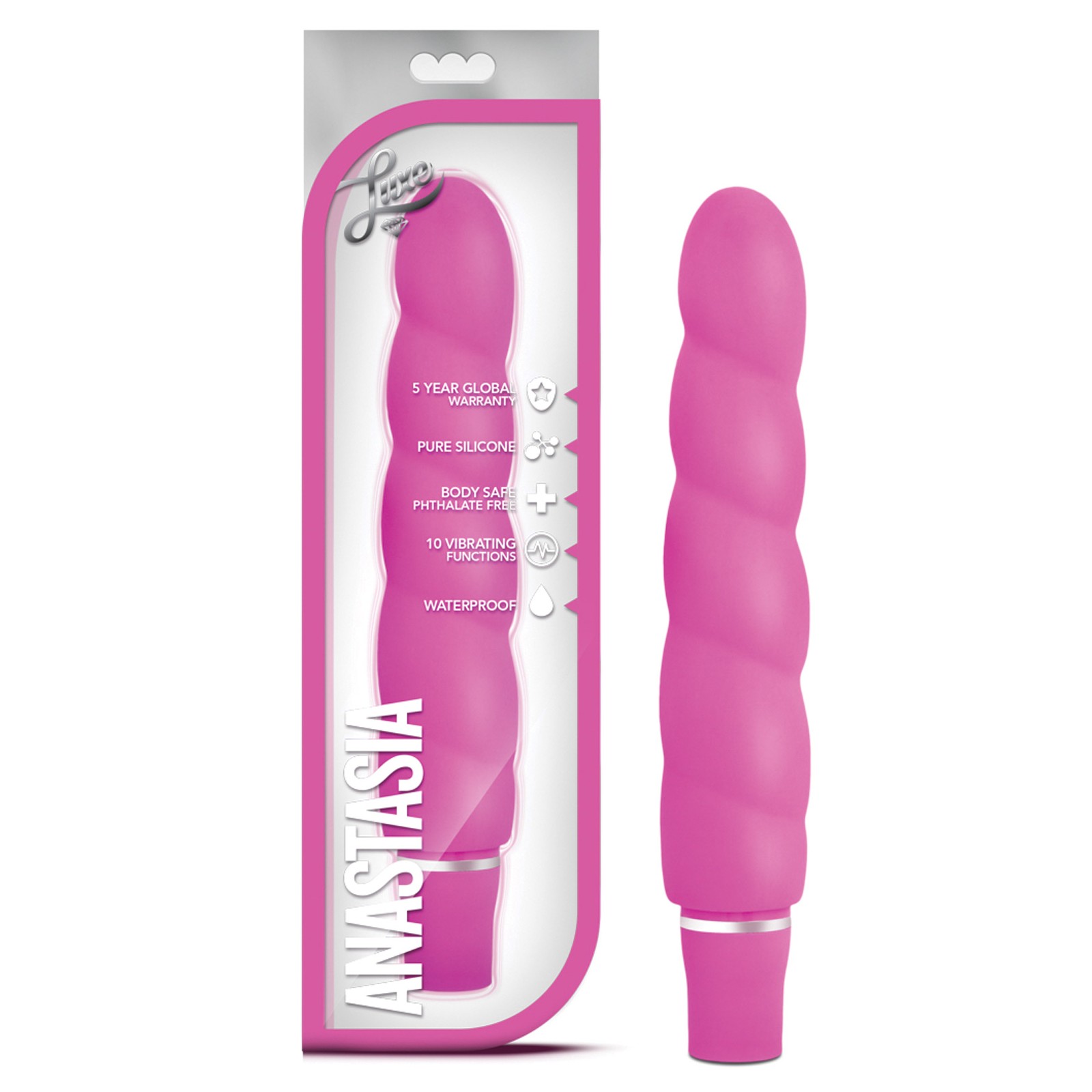 Blush Luxe Anastasia Silicone Vibrator Pink