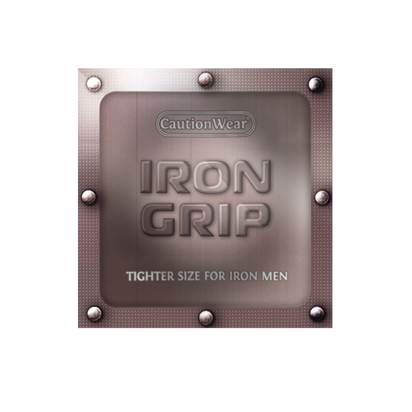 Condones Caution Wear Iron Grip Ajustados Paquete de 3