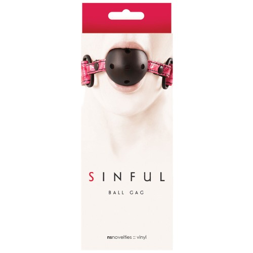 Gag de Bola Rosa Sinful para Momentos Emocionantes