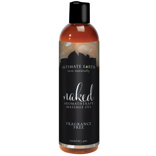 Aceite de Masaje Naked de Intimate Earth 120 ml - Natural y Sin Fragancia