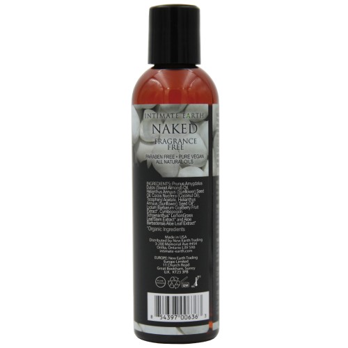 Aceite de Masaje Naked de Intimate Earth 120 ml - Natural y Sin Fragancia