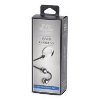 Bolas Kegel Plateadas Inner Goddess - Fifty Shades of Grey