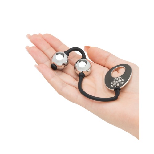 Inner Goddess Silver Kegel Balls - Fifty Shades of Grey