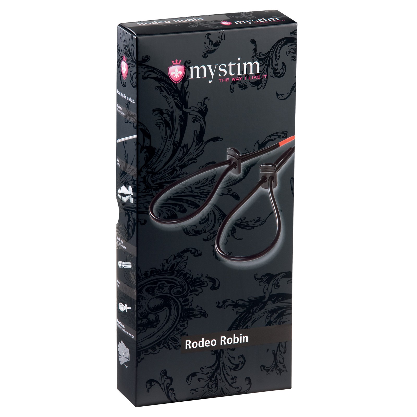 Mystim Rodeo Robin Penis & Testicle Strap Set Black